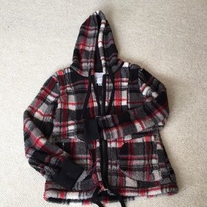 Zip-front hooded fleece